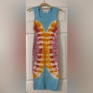 Jolie & Joy Colorful Tie-Dye Sleeveless Dress, XL